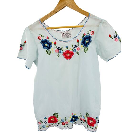 Confecciones Maria Luisa Embroidered‎ Mexican Top – Size Small - Picture 1 of 7